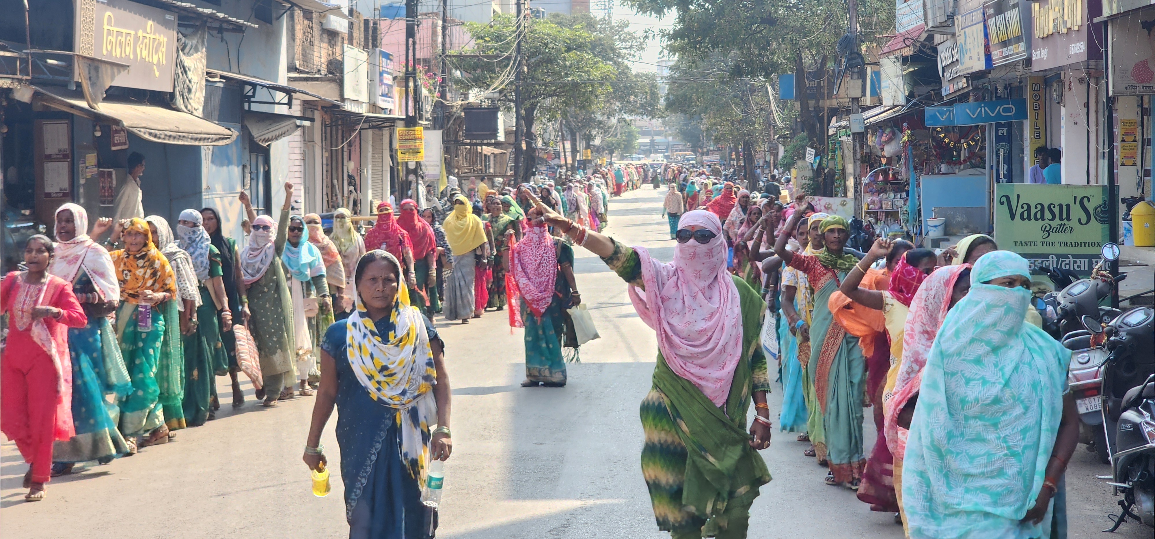Anganwadi workers protest