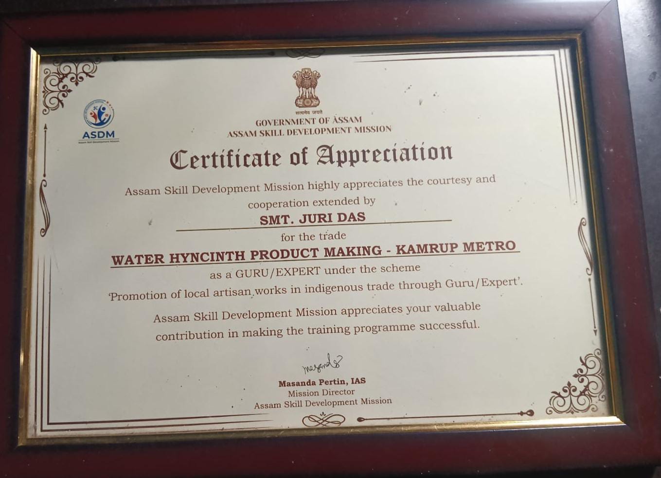 Self-reliant through Water Hyacinth product making in Khetri