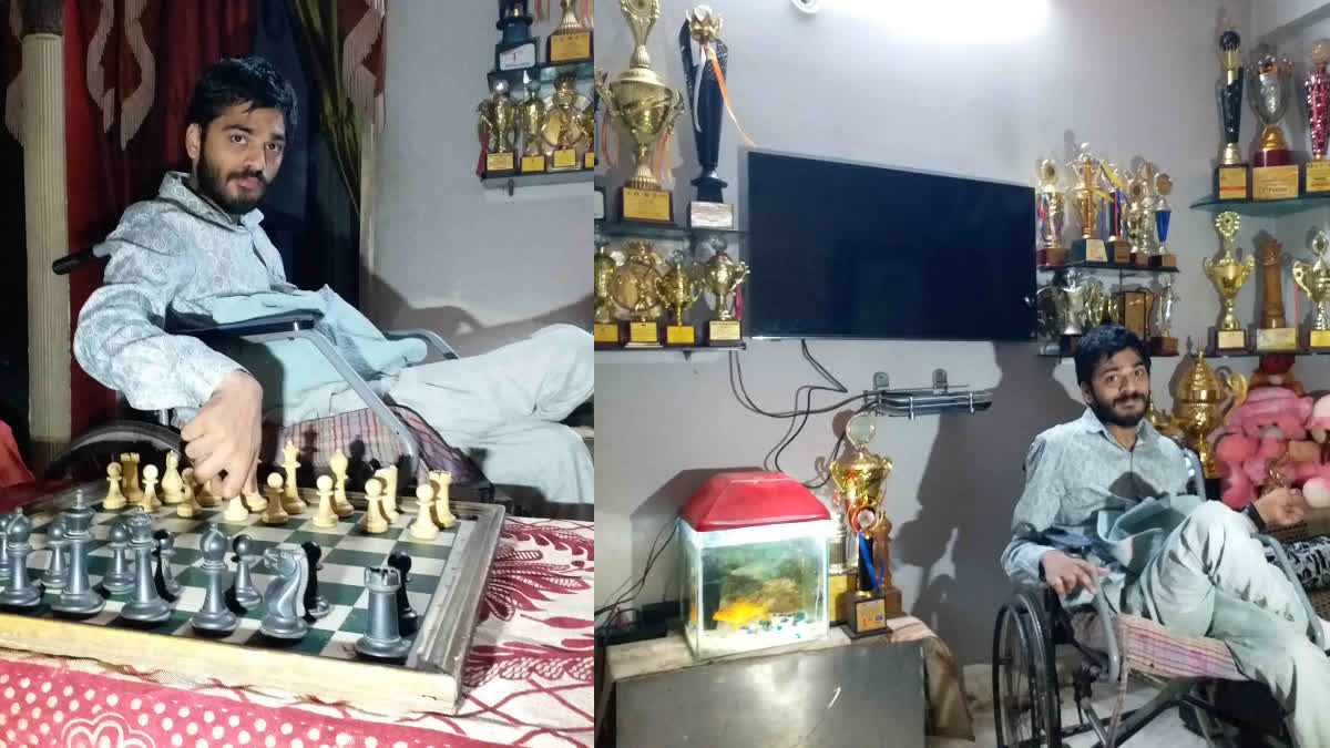 Disabled Man Playing Chess