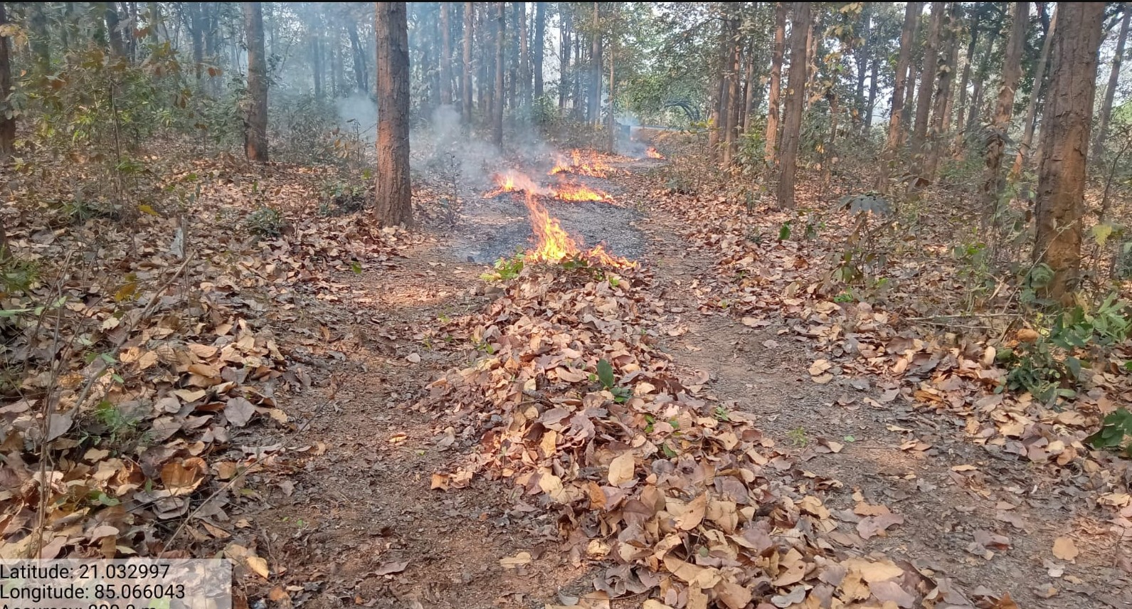 Motorcycle Mounted team to control mountain fires