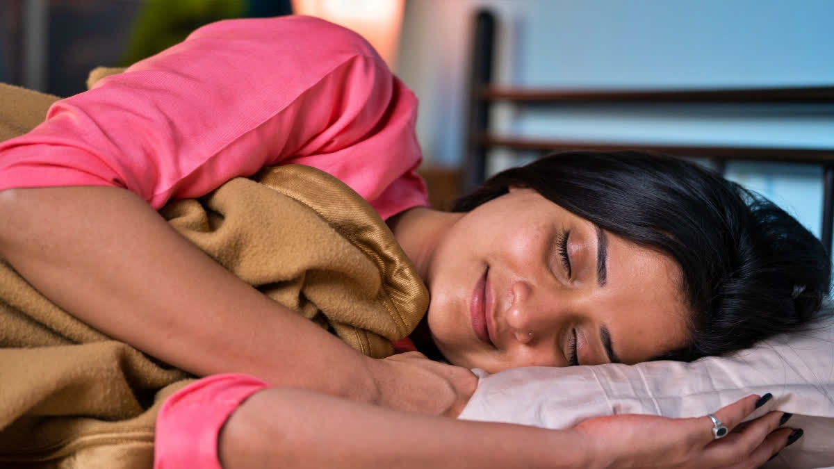 Woman in deep sleep