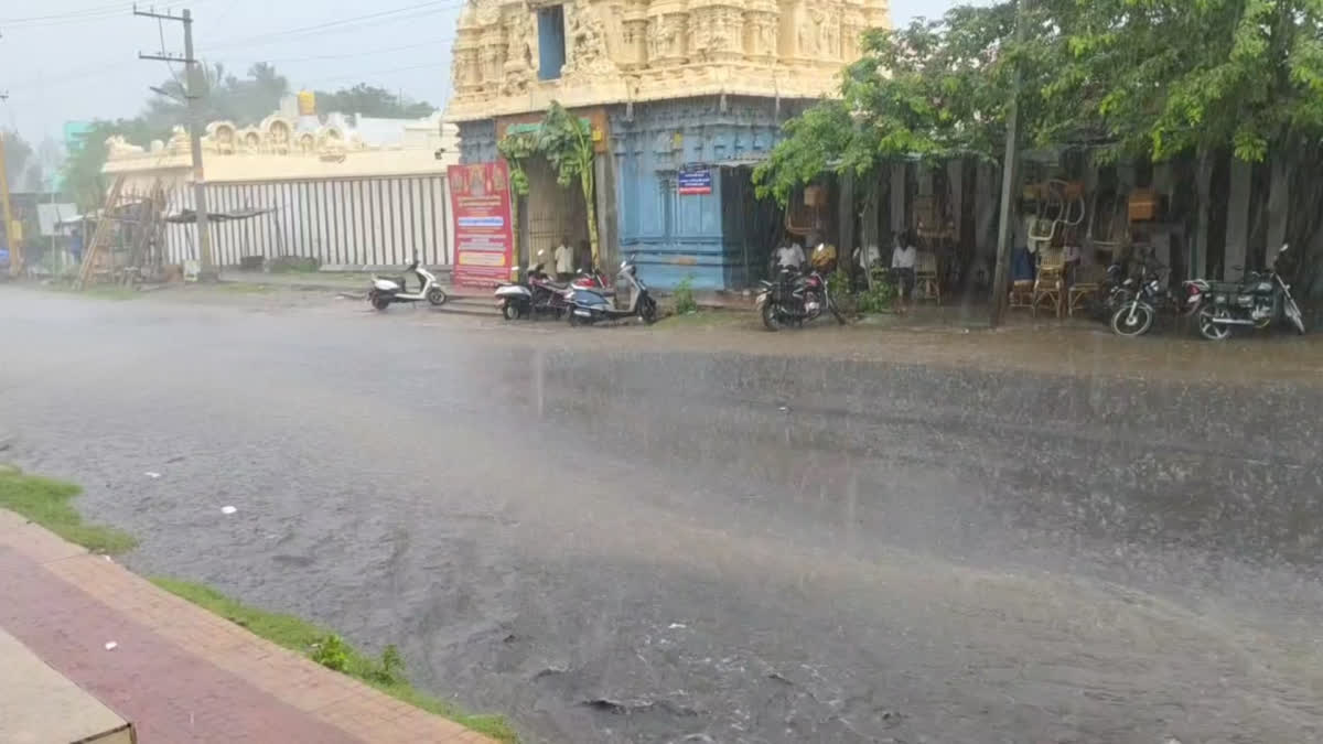 ராணிப்பேட்டையில் பொழிந்த திடீர் மழை
