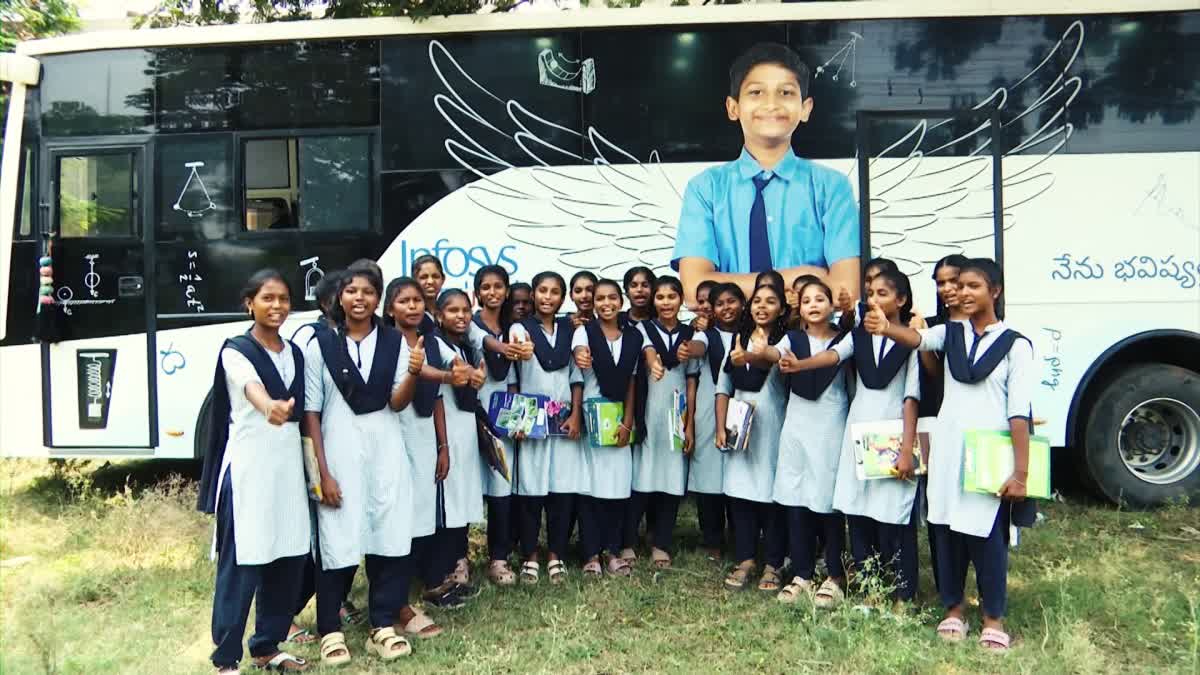 Lab on Wheels Programme In AP Government Schools and Colleges