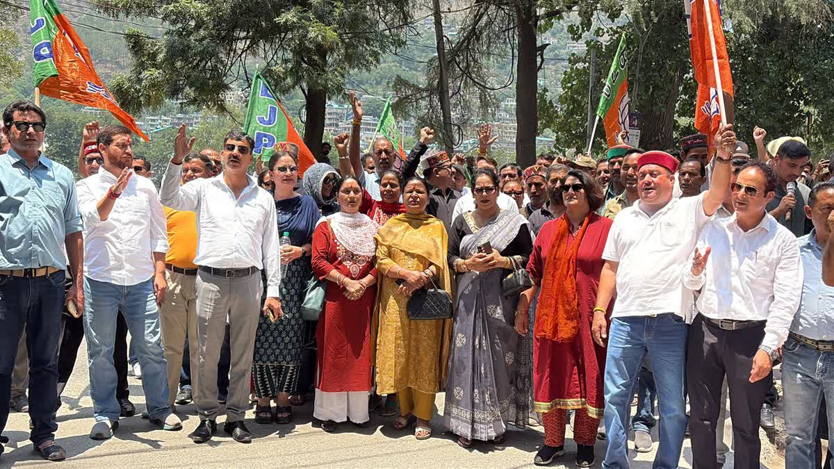 सुक्खू सरकार के खिलाफ भाजपा का प्रदेशभर में प्रदर्शन