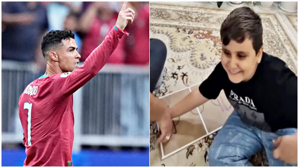 VISUALLY IMPAIRED ENJOYS CR7 GOAL