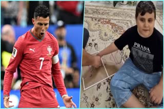 Blind Son Celebrates Ronaldo’s World Cup Goal
