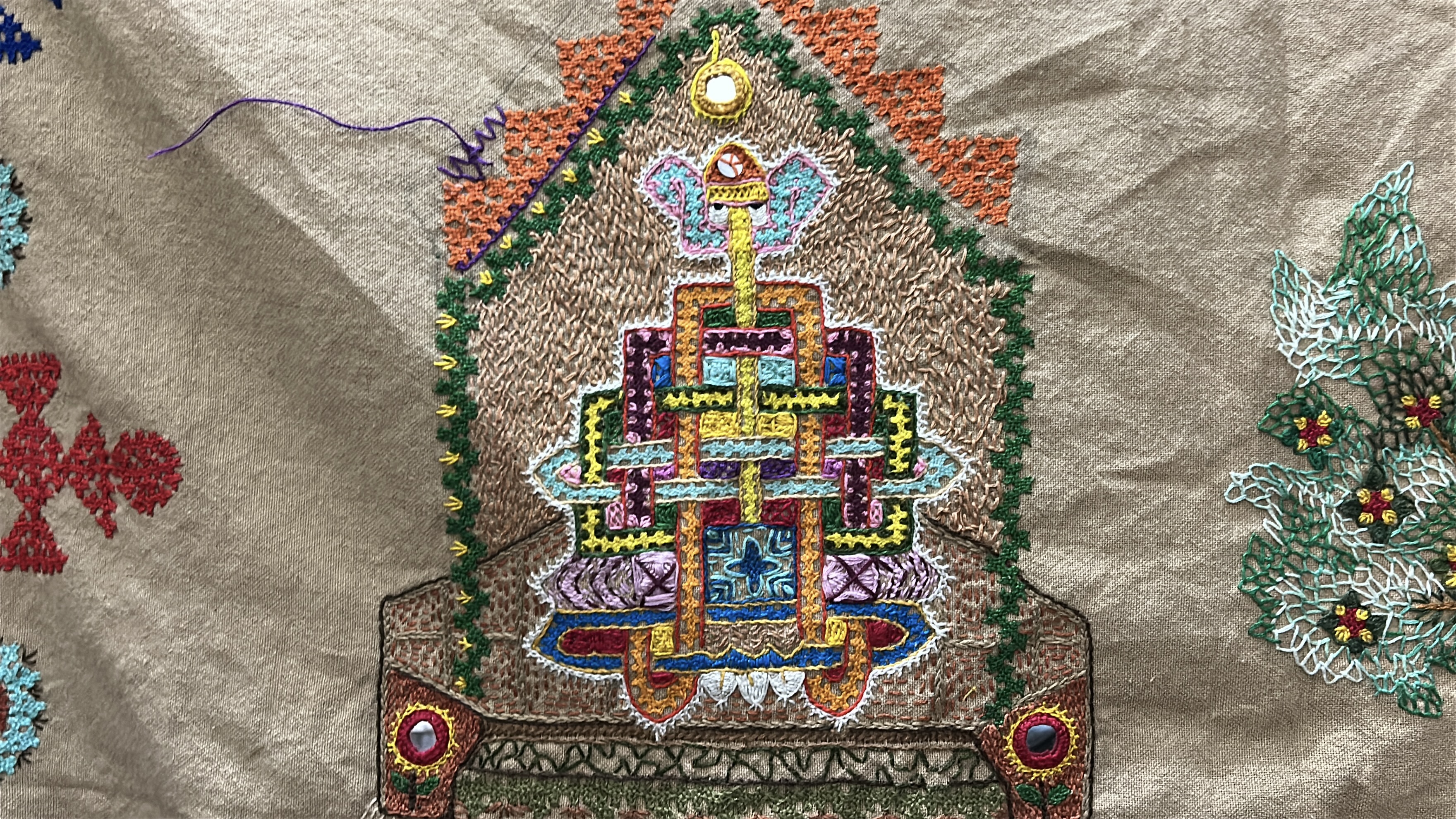 HURMUCHO EMBROIDERY SINDH PRANT