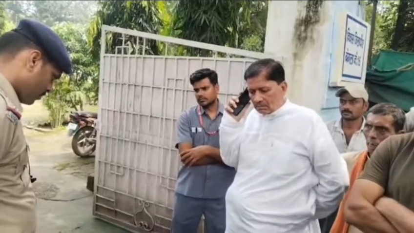 BJP mla try hit collector