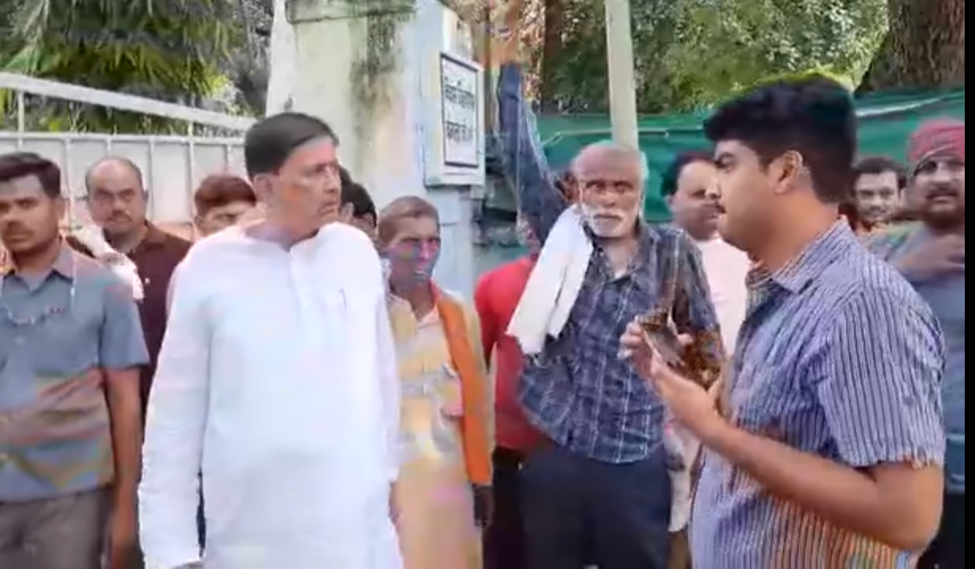 BJP mla try hit collector