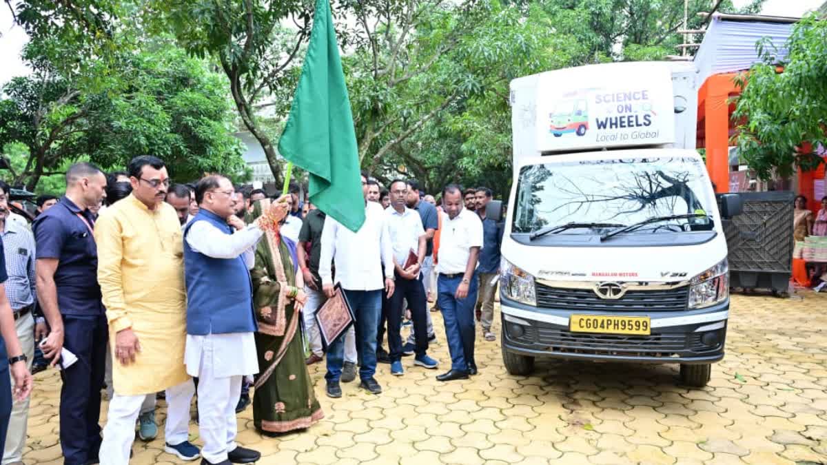 flags off Science on Wheels