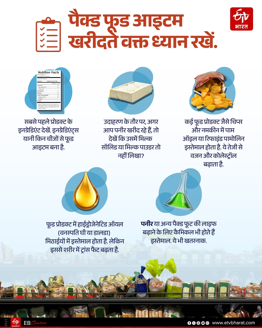 things to do before you buy packed food item