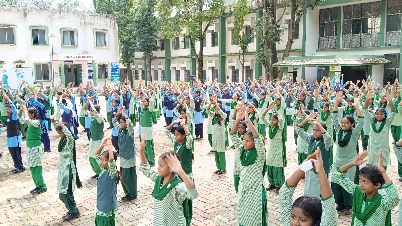 Sports and fitness activities in schools on National Sports Day Ranchi