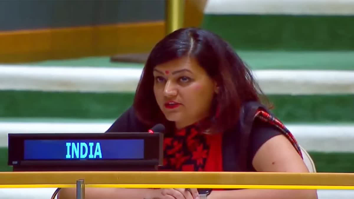 india slams pakistan pm shehbaz sharif speech at unga Urdu News
