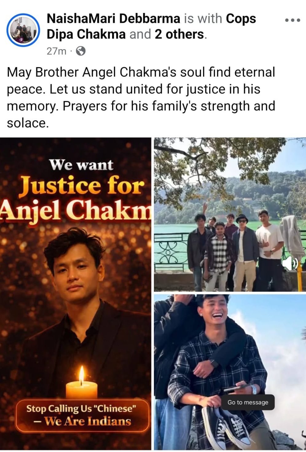 TRIPURA STUDENT ANGEL CHAKMA DEATH