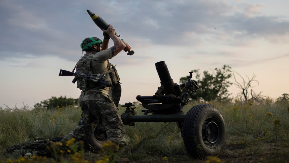 Ukraine says corrupt officials stole USD 40 million meant to buy arms for the war with Russia A Ukrainian serviceman of the 3rd Assault Brigade fires a 122mm mortar towards Russian positions at the front line, near Bakhmut, Donetsk region, Ukraine, Sunday, July 2, 2023. Employees from a Ukrainian arms firm conspired with defense ministry officials to embezzle almost $40 million earmarked to buy 100,000 mortar shells for the war with Russia, Ukraine's security service reported. The SBU said late Saturday, Jan. 27, 2024 that five people have been charged and the money has been recovered. (AP Photo/Alex Babenko, File)
