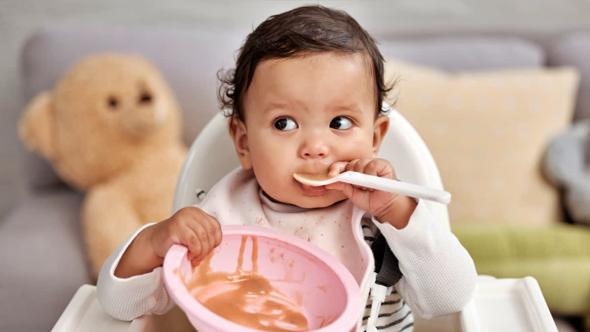 Baby eating