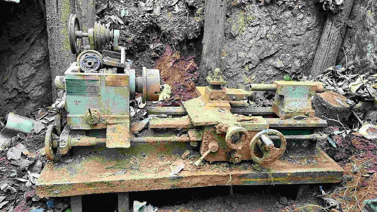 A Naxalite hideout busted by security forces in Jharkhand