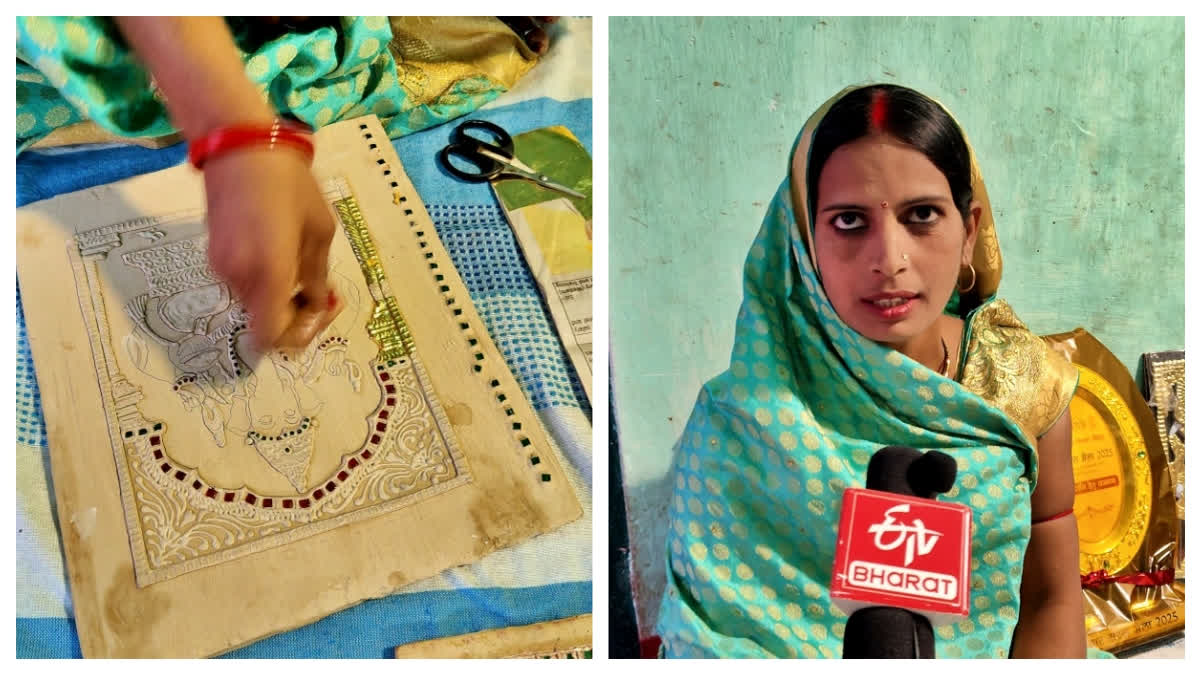 Post Pandemic Loss, Sheikhpura’s Krishna Devi Finds Self-Reliance By Making Tanjore Paintings Post Pandemic Loss, Sheikhpura’s Krishna Devi Finds Self-Reliance Through Tanjore Paintings