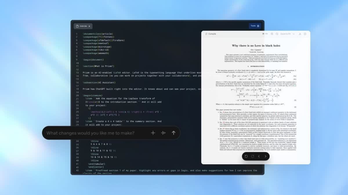 openai-launches-chatgpt-prism-an-ai-native-latex-workspace-for-scientific-writing-and-collaboration