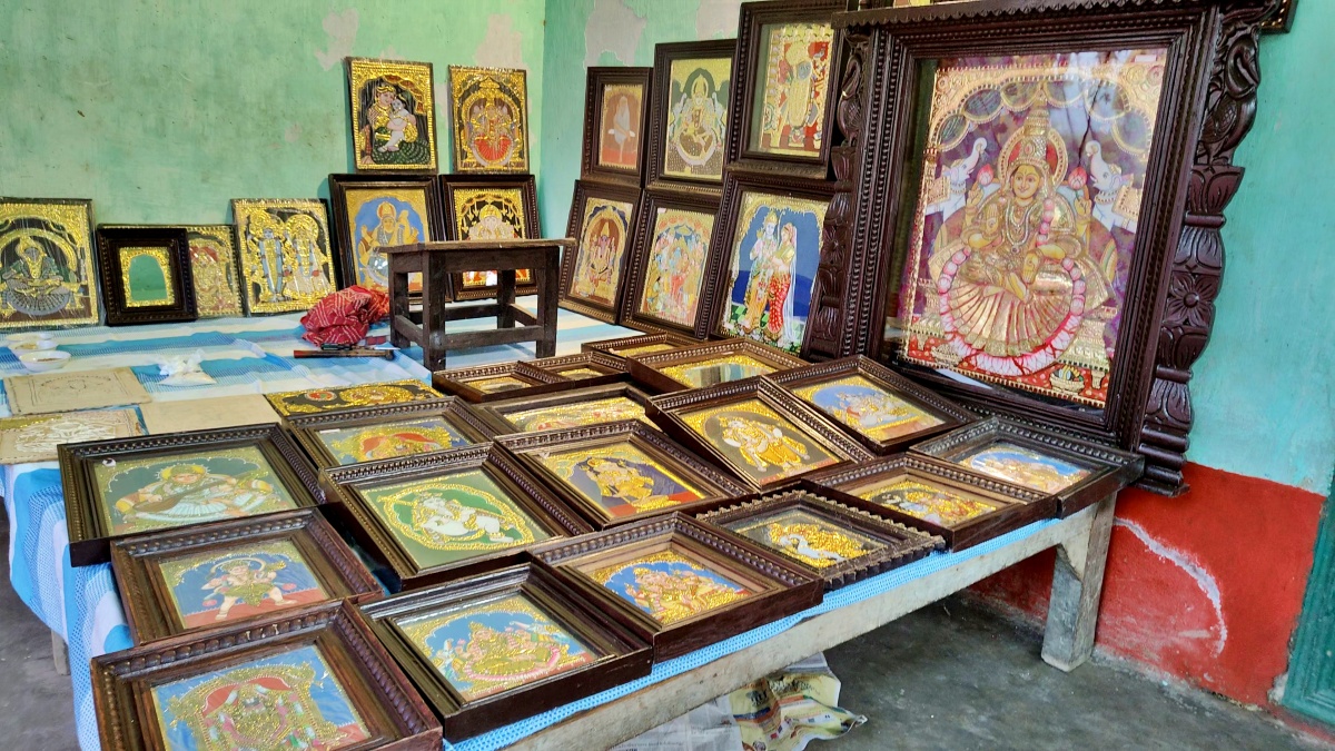 Post Pandemic Loss, Sheikhpura’s Krishna Devi Finds Self-Reliance Through Tanjore Paintings