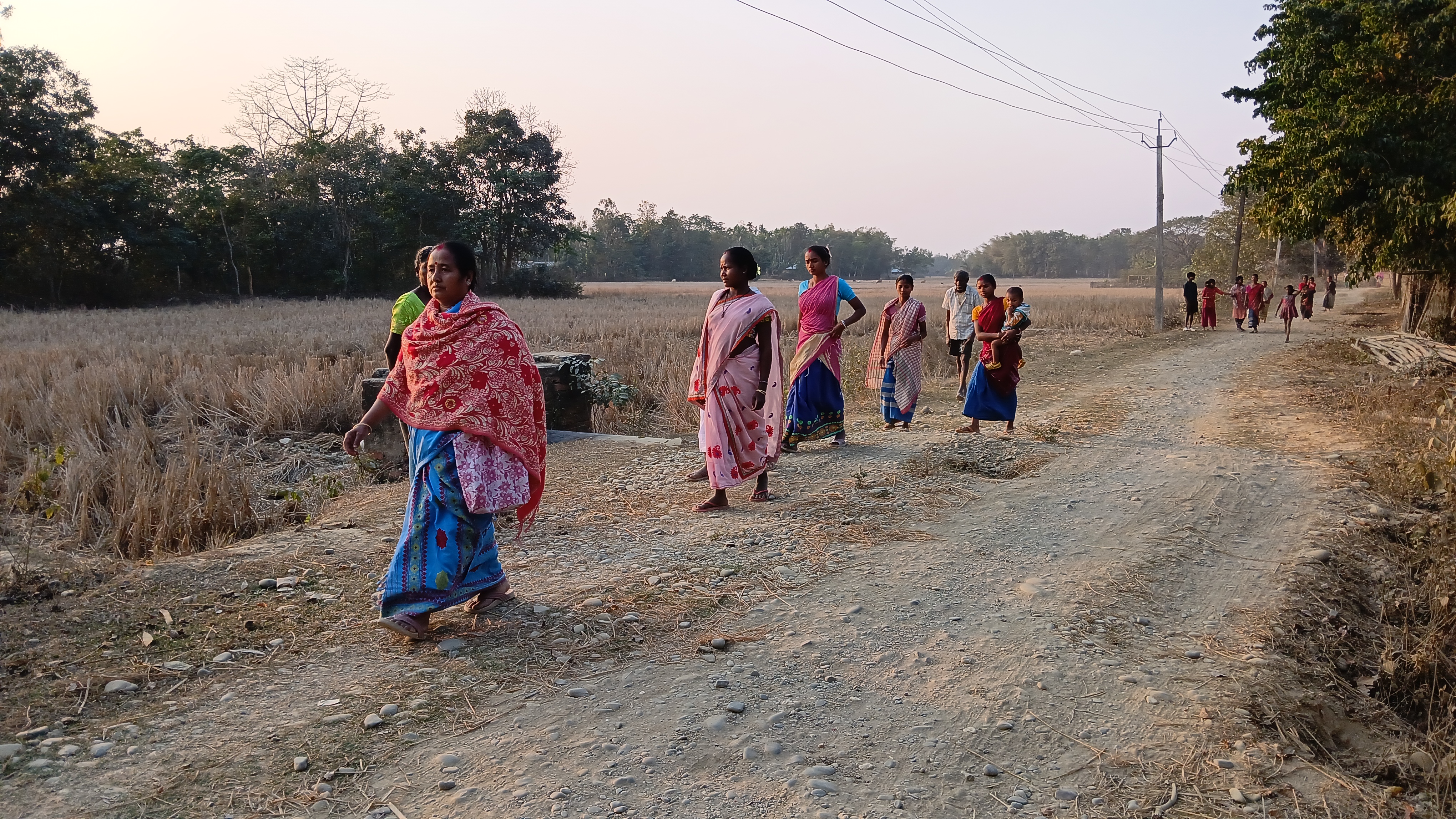 Irregularities in road construction under the MGNREGA in Sarupathar
