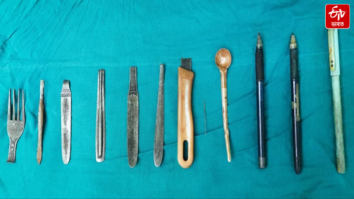 equipment in stomach