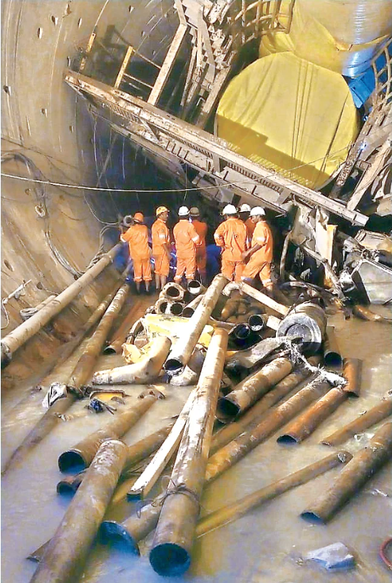 SLBC tunnel collapse