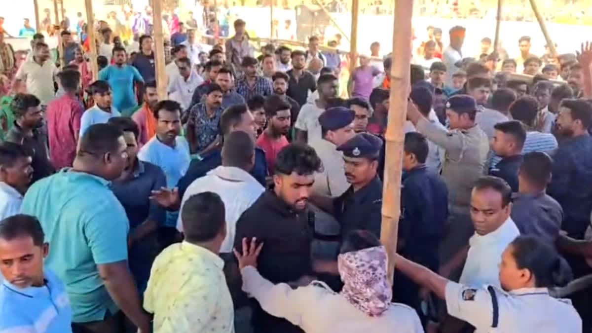 clash erupts between two groups during public hearing over sand quarry auction in Balasore