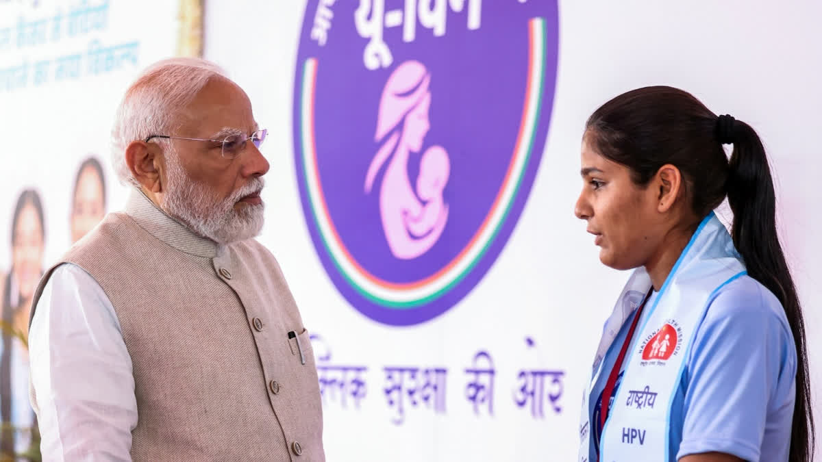 PM Modi Launches Nationwide HPV Vaccination For Girls In Ajmer
