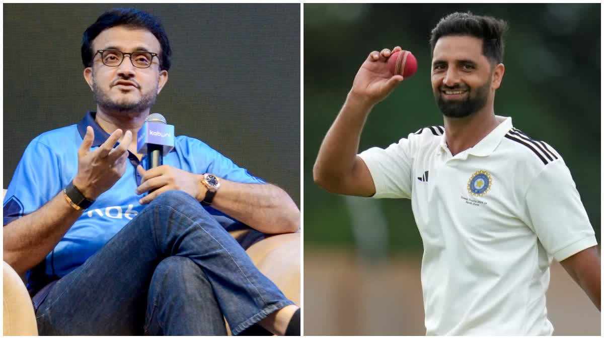 सौरव गांगुली और आकिब नबी