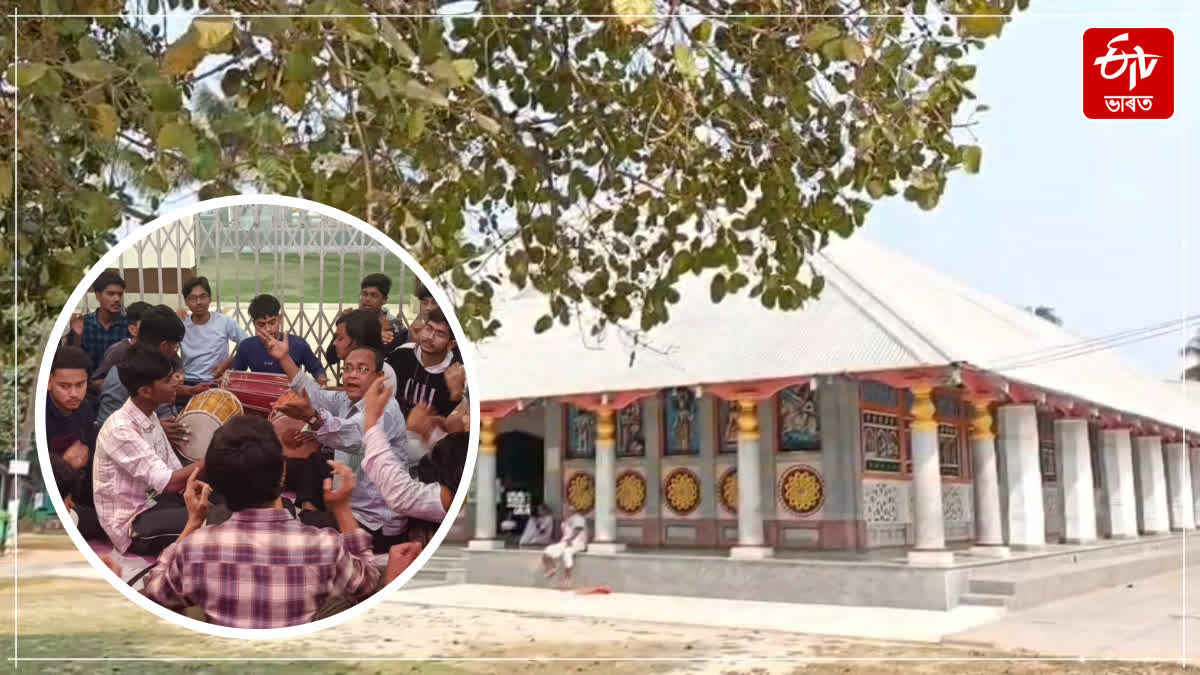 Preparations for the Doul Utsav at Barpeta Satra completed