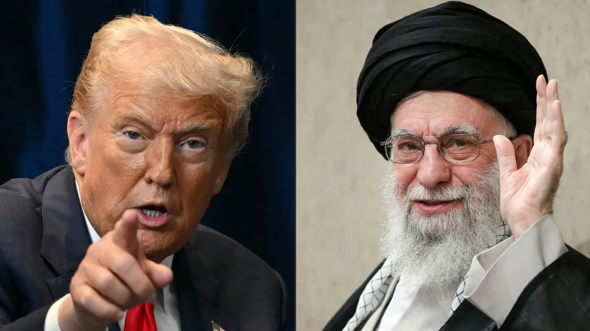 A combined photo of US President Donald Trump and Iran's Supreme Leader Ayatollah Ali Khamenei