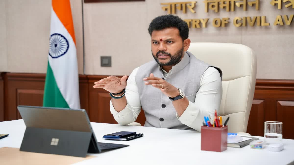 Civil Aviation Minister K Rammohan Naidu