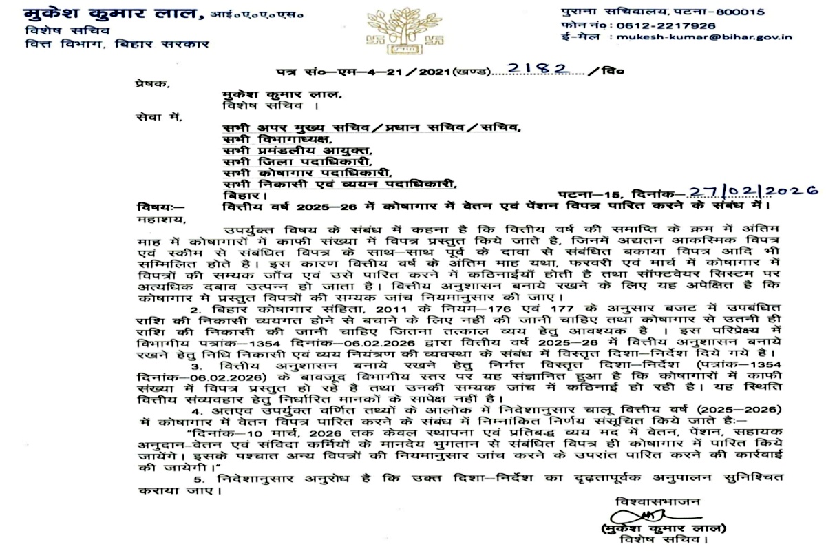 BIHAR TREASURY SHUTDOWN