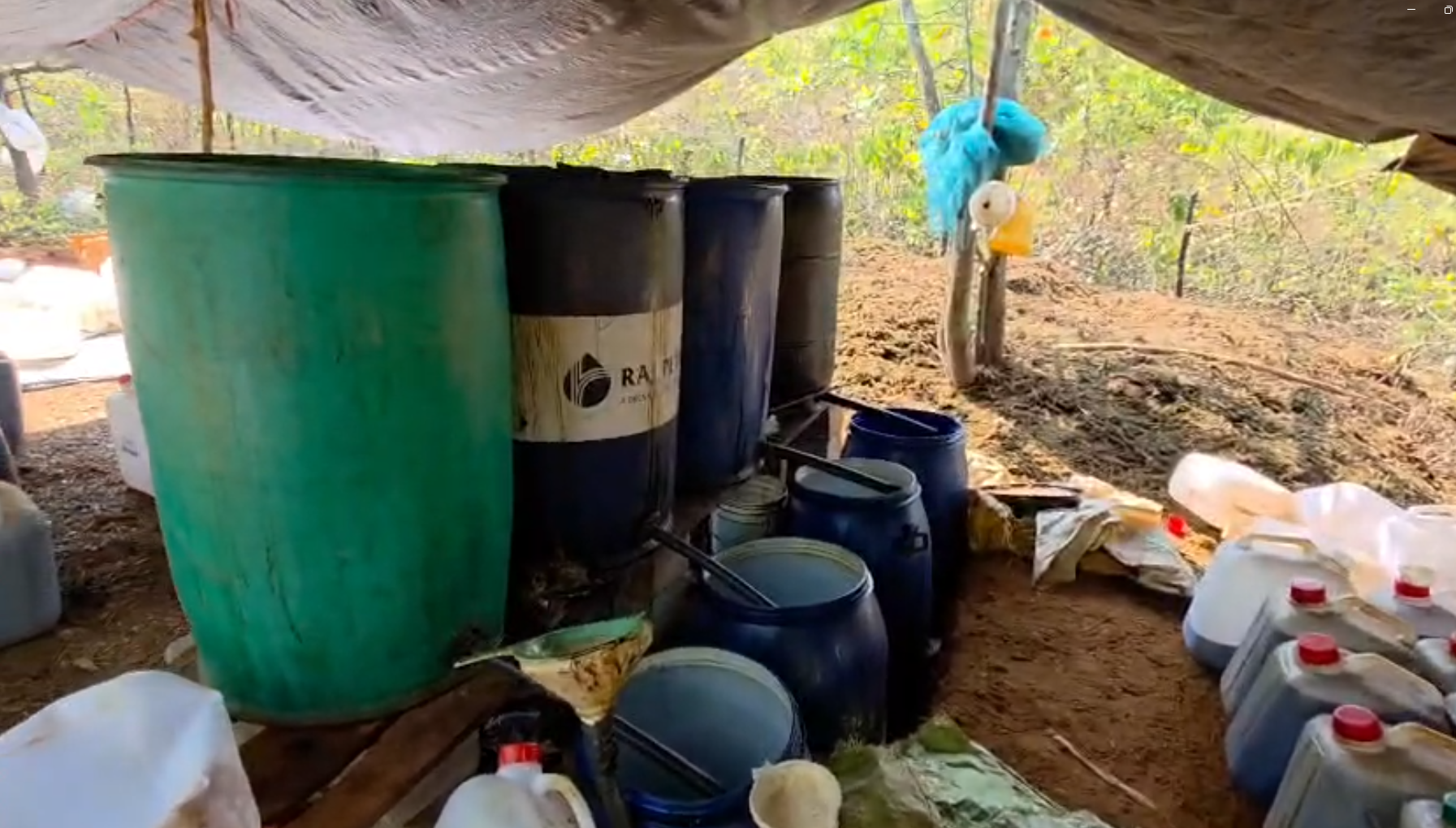 Cannabis oil production unit.