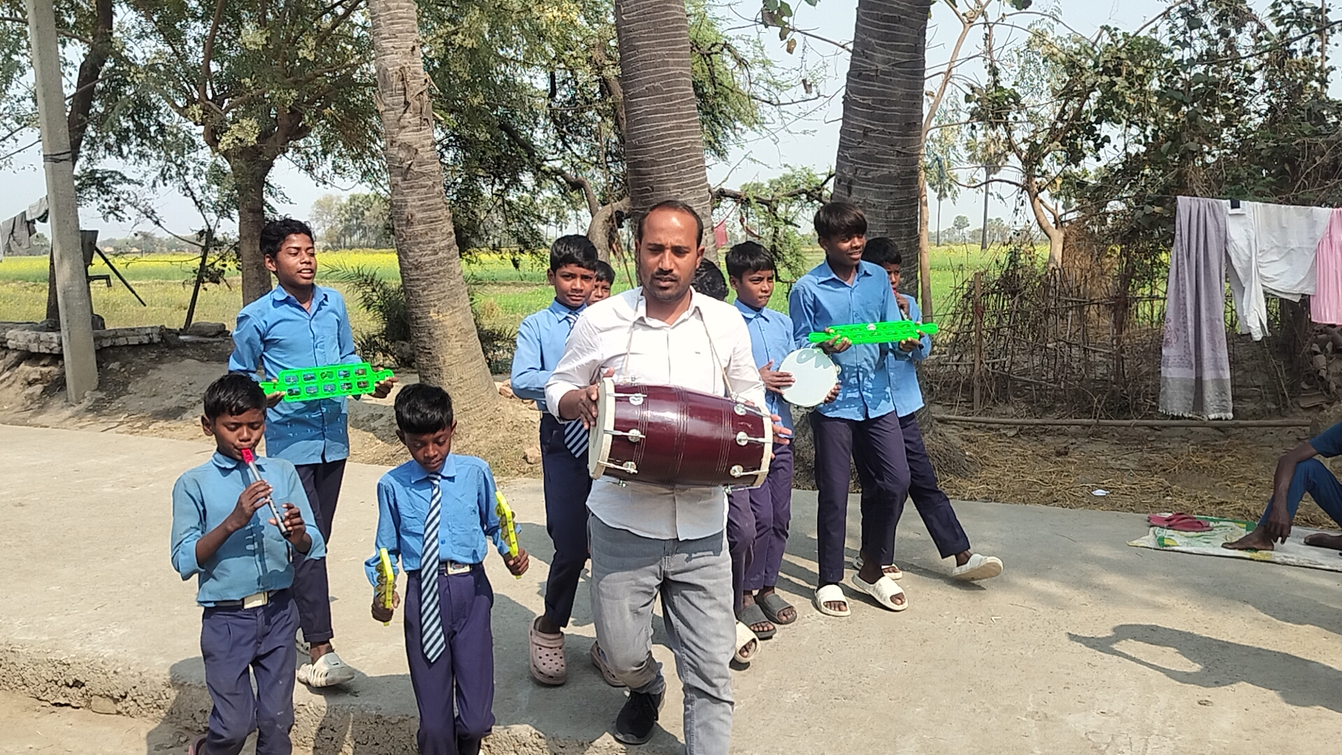 Teacher Imroz Ali And Musical Team