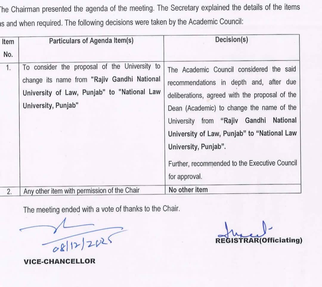 PATIALA LAW UNIVERSITY