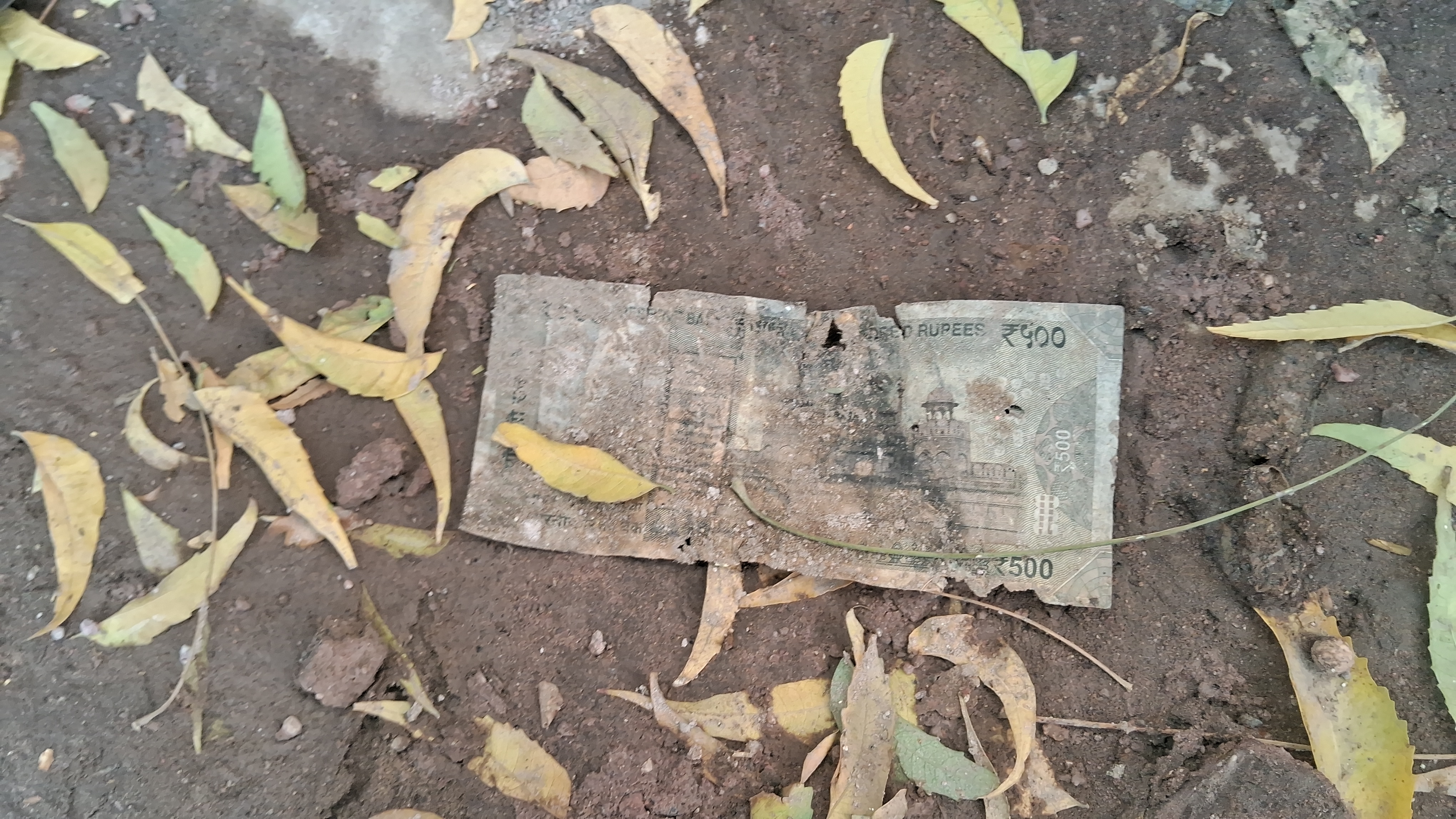 notes recovered from sewerage