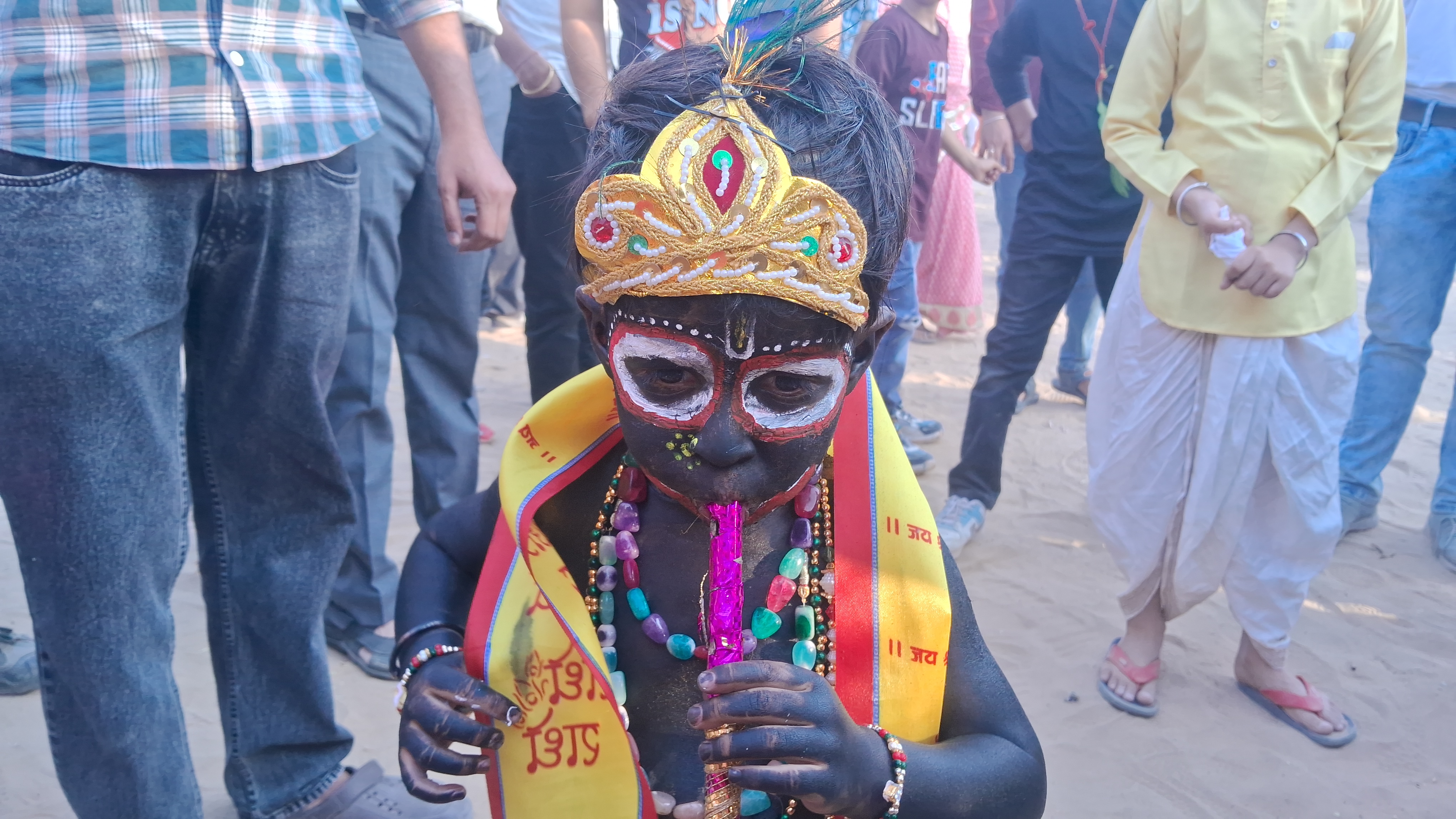 Child in the guise of Bal Krishna