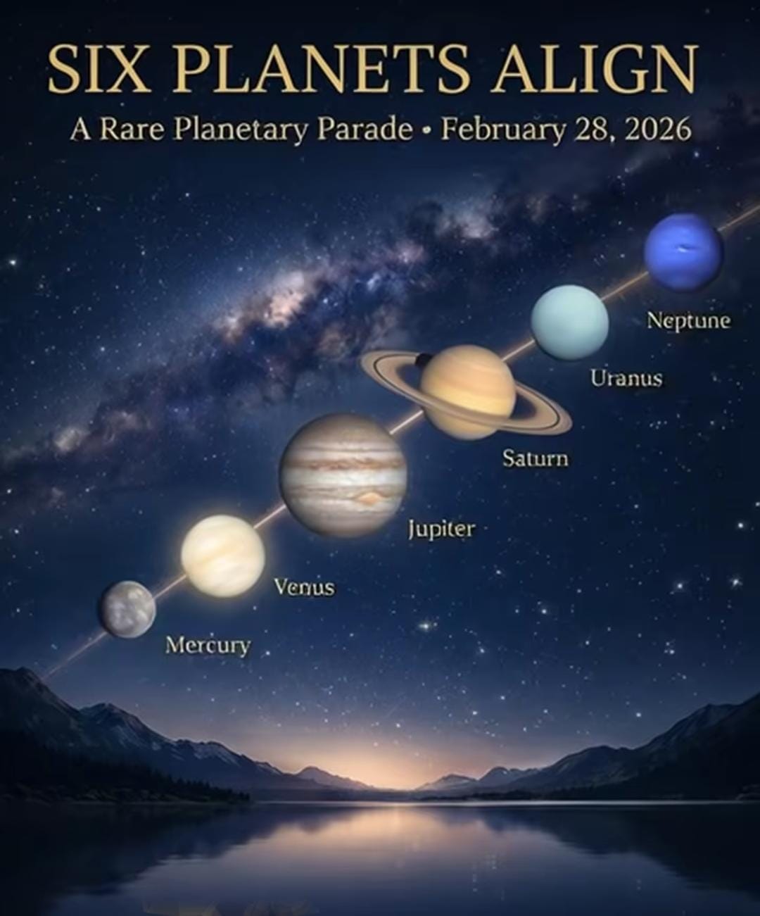 ಆಕಾಶದಲ್ಲಿ ಇಂದು ಸೂರ್ಯಾಸ್ತದ ನಂತರ ಗ್ರಹಗಳ ಮೆರವಣಿಗೆ