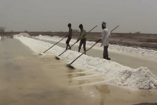 અગરિયાઓની મહેનત પર પાણી