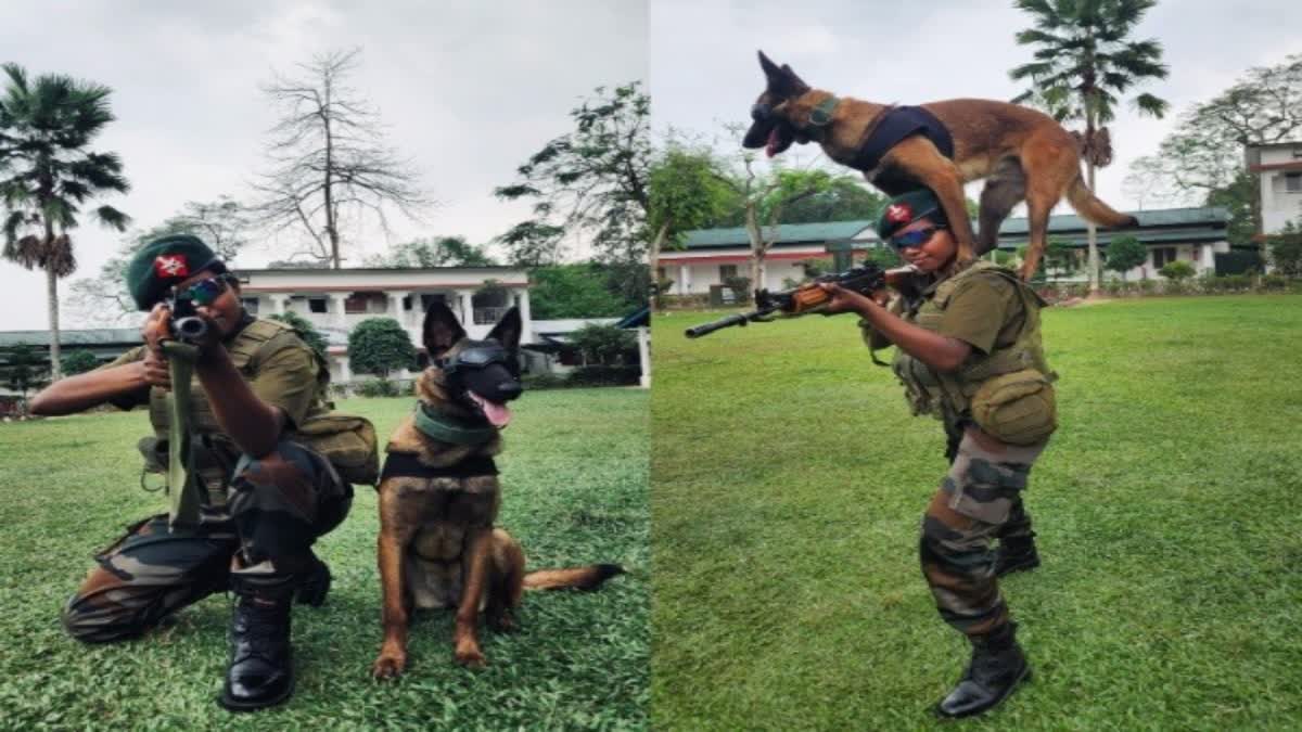 first woman dog handler Riflewoman Sreelakshmi