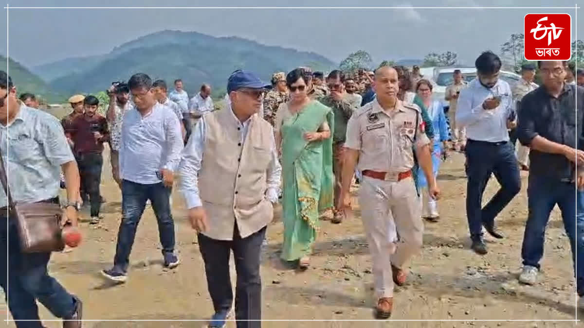 Assam Chief Sectary Visted Evection Area at Uriamghat Rengma Forest