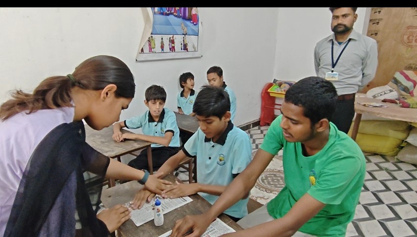 Specially trained teachers teach at the school
