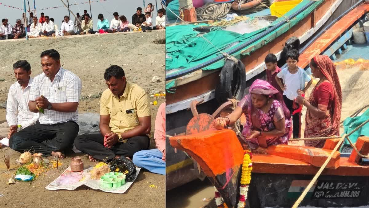 દરિયાની ગર્જના વચ્ચે શ્રદ્ધાનો સાદ, દરિયાદેવને શ્રીફળ અર્પણ કરી હોડીઓ શણગારી