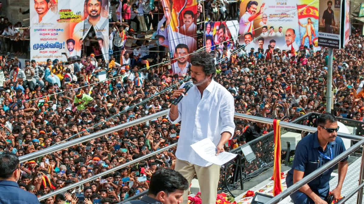 TVK Chief Vijay pledged financial support to the Karur stampede victims' families and the injured. PM Modi also announced compensation.