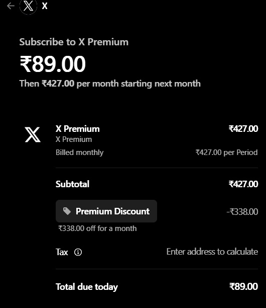 x-premium-rs-89-membership-offer-perks-how-to-claim