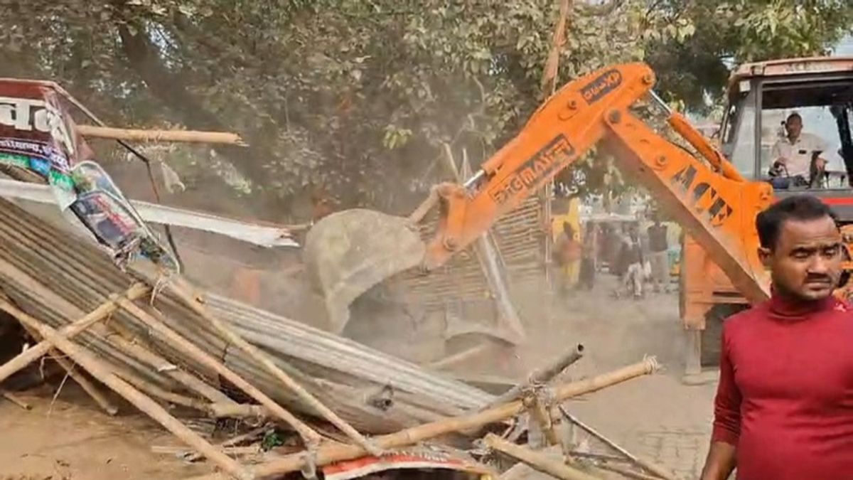 BIHAR BULLDOZER ACTION