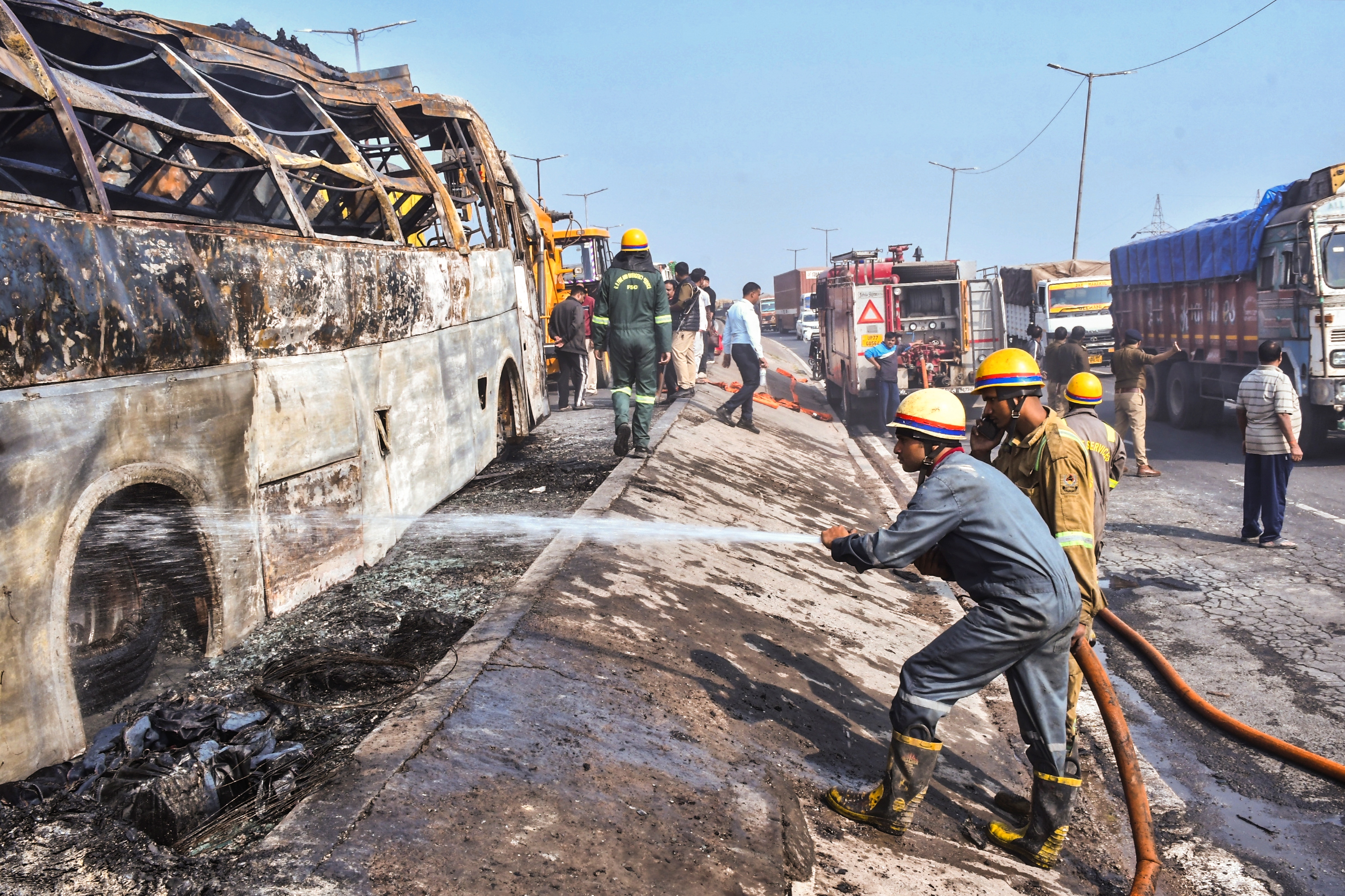 Bus Catches Fire In Kanpur, Close Shave For 35 Passengers