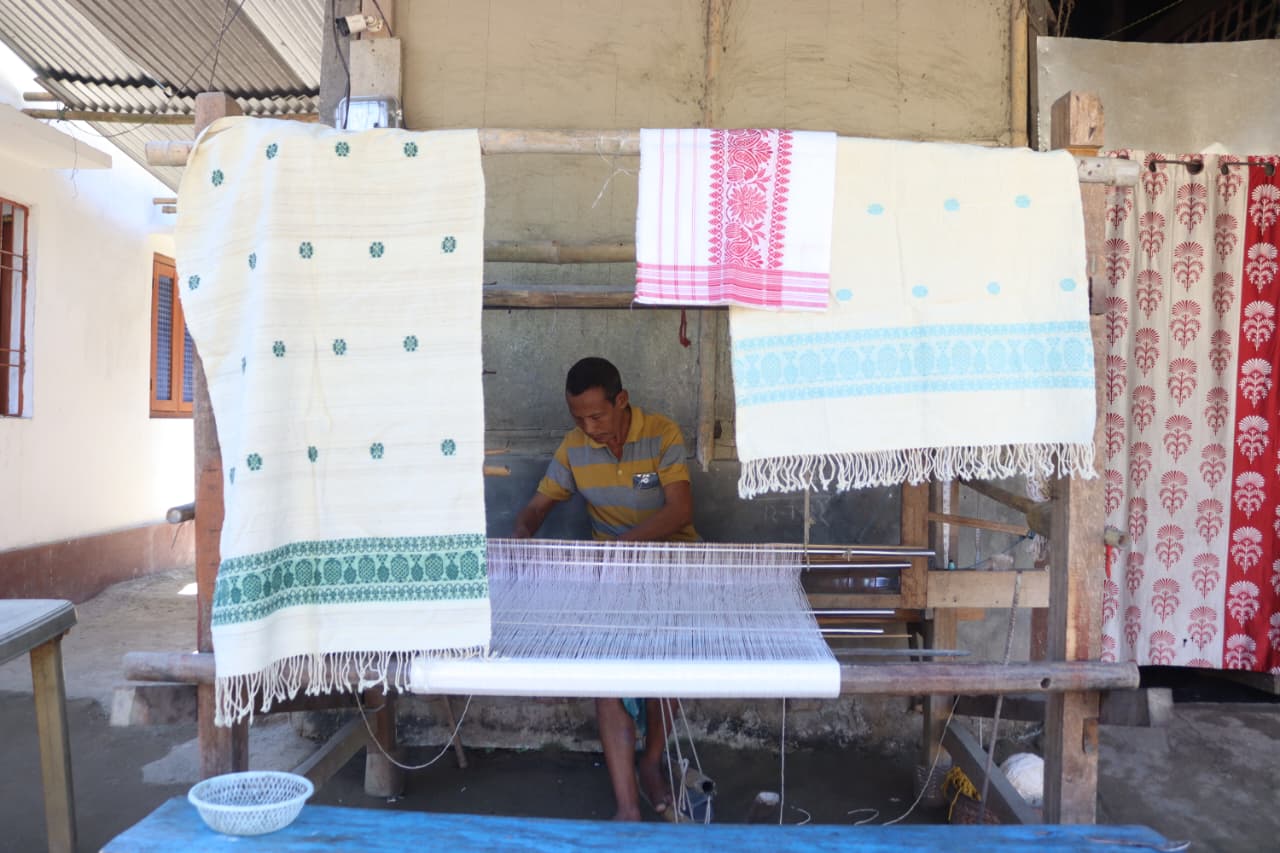 A weaver from Majuli won the national award for traditional attire 'Mirijim' of Mishing community